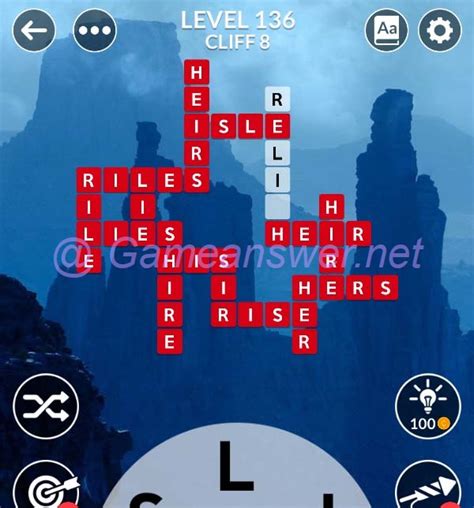 wordscape level 130|Wordscapes Level 136 Answers [ + Bonus Words ] .